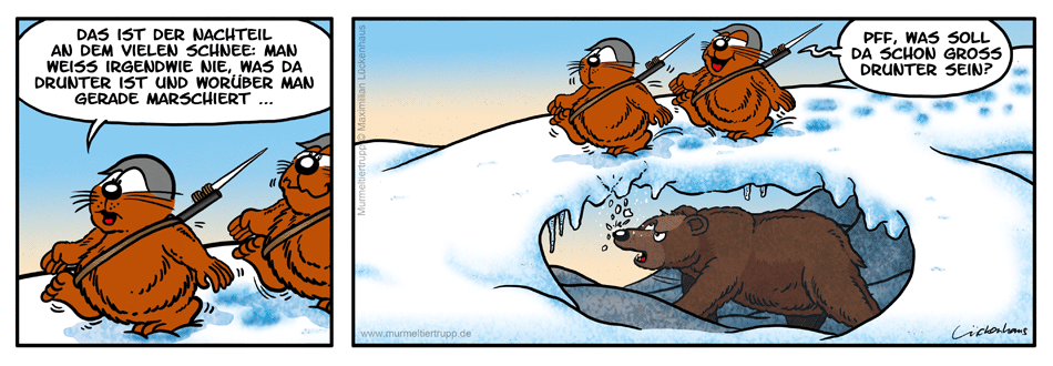 Murmeltiertrupp Comicstrip - bärig
