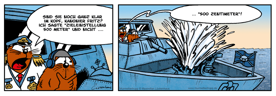 Murmeltiertrupp Comicstrip - 500 m