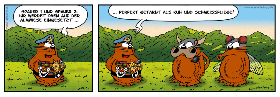 Murmeltiertrupp Comicstrip - Almwiesen-Späher