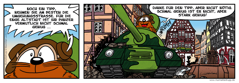 Murmeltiertrupp Comicstrip - Altstadt