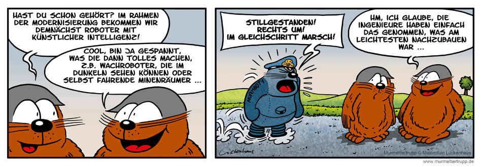 Murmeltiertrupp Comicstrip - Automatisierung