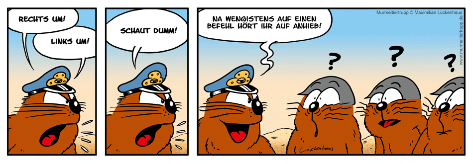 Murmeltiertrupp Comicstrip - Befehlsgewalt