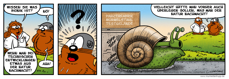 Murmeltiertrupp Comicstrip - Bionik