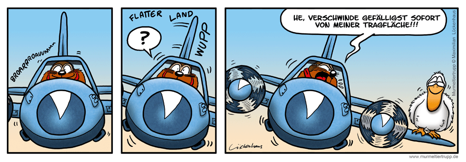 Murmeltiertrupp Comicstrip - Blinder Passagier