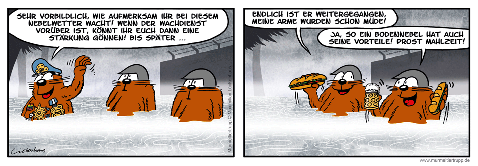 Murmeltiertrupp Comicstrip - Bodennebel