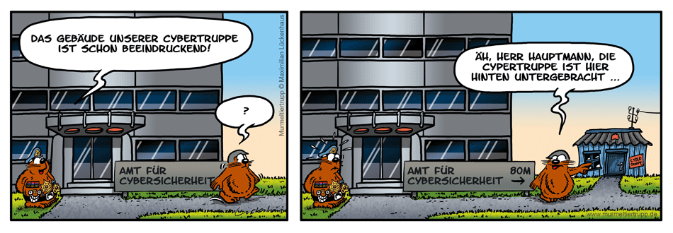 Murmeltiertrupp Comicstrip - Cybertruppe