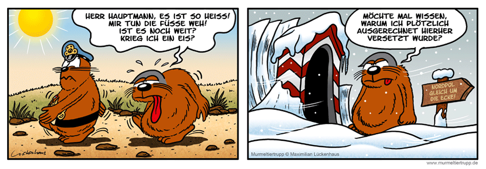 Murmeltiertrupp Comicstrip - Eis