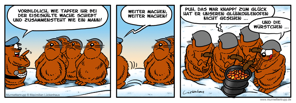 Murmeltiertrupp Comicstrip - Eiswache