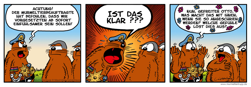 Murmeltiertrupp Comicstrip - Empathie