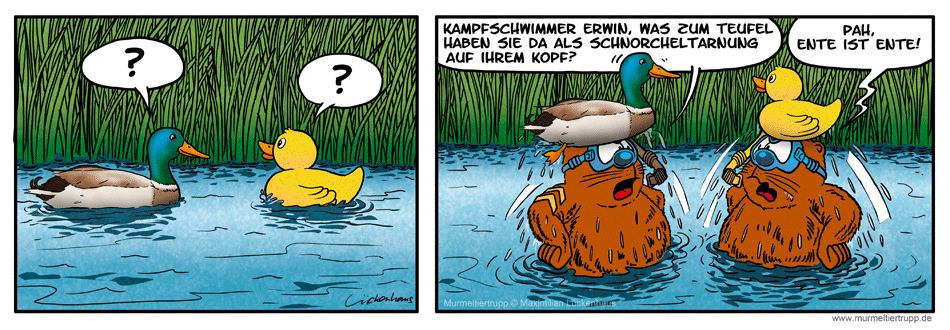 Murmeltiertrupp Comicstrip - Ententreffen