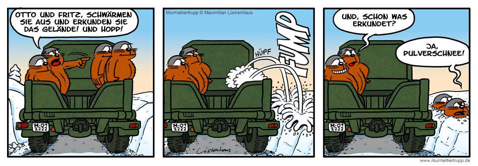 Murmeltiertrupp Comicstrip - Erkundung
