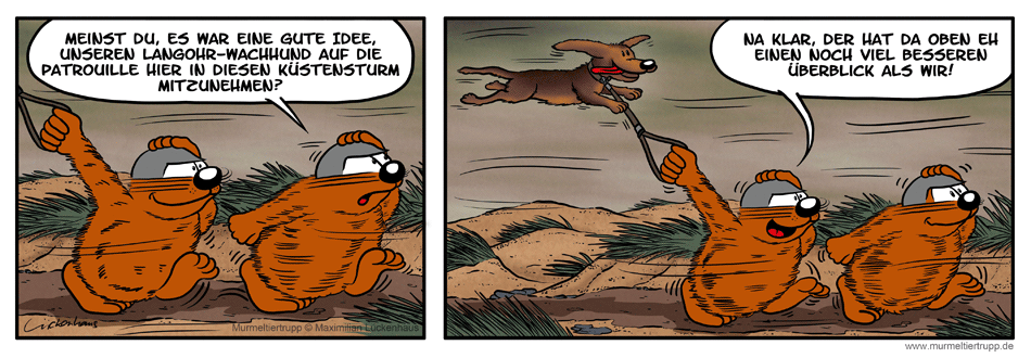 Murmeltiertrupp Comicstrip - Flughund