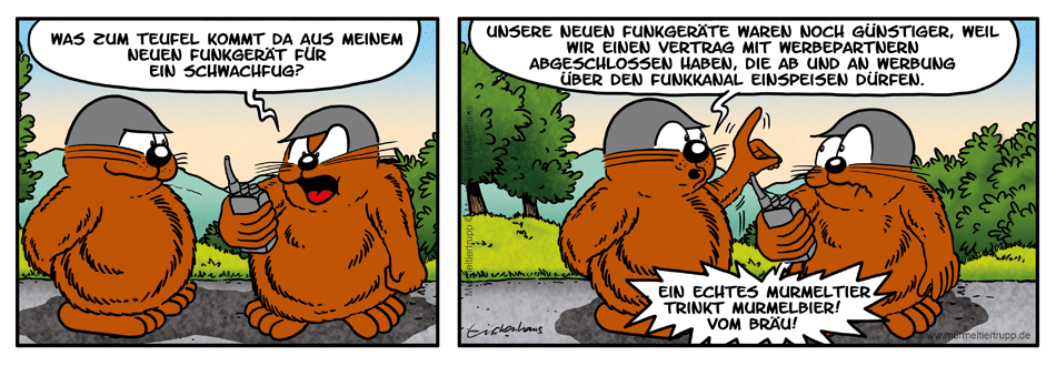 Murmeltiertrupp Comicstrip - Funkspot