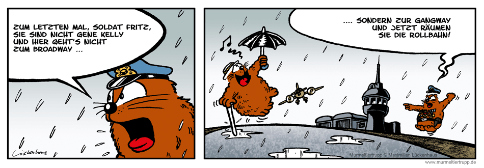 Murmeltiertrupp Comicstrip - Gangway
