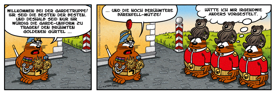Murmeltiertrupp Comicstrip - Gardetruppe