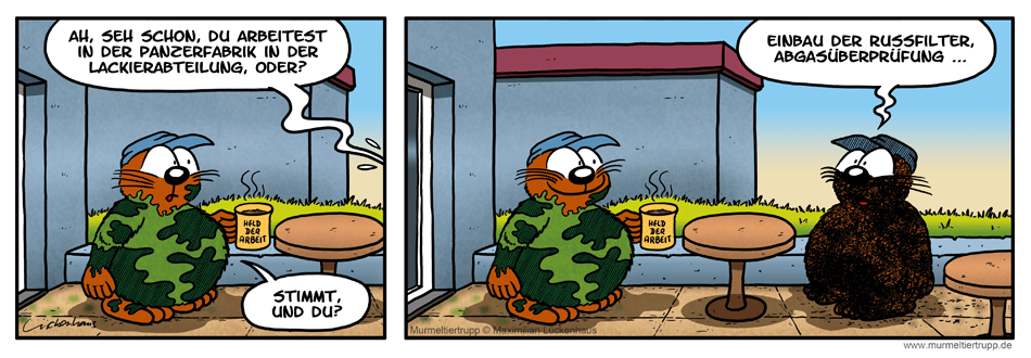 Murmeltiertrupp Comicstrip - Gebrauchsspuren