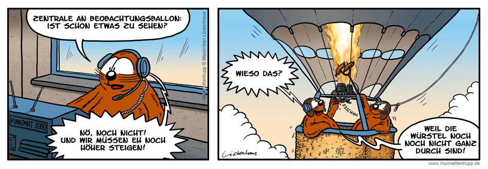 Murmeltiertrupp Comicstrip - Grillsaison