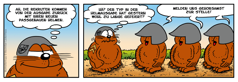 Murmeltiertrupp Comicstrip - Helmausgabe