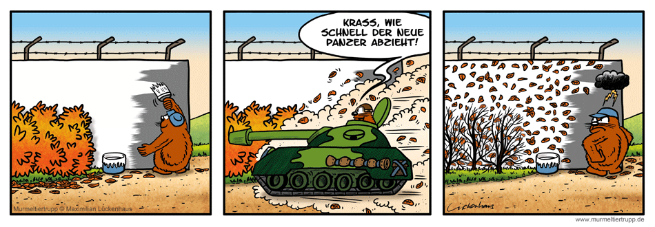 Murmeltiertrupp Comicstrip - Herbstfarben