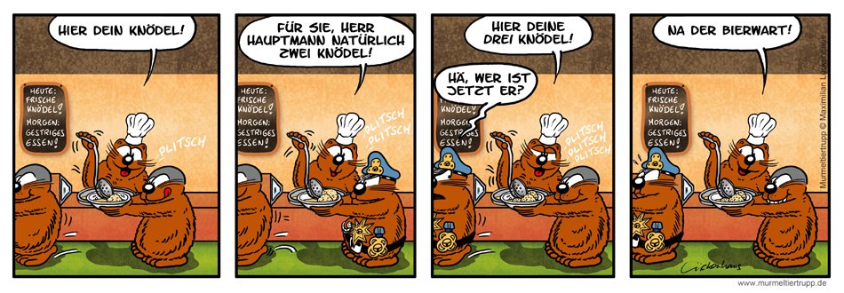 Murmeltiertrupp Comicstrip - Hierarchie