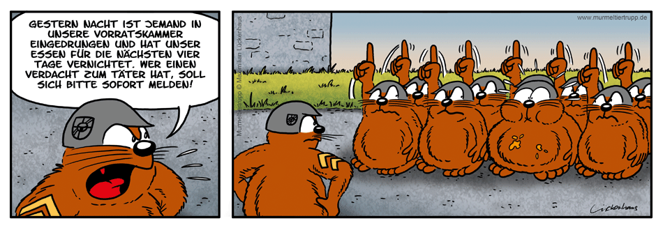 Murmeltiertrupp Comicstrip - Hinweise