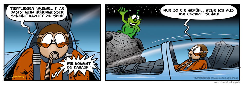 Murmeltiertrupp Comicstrip - Höhenmesser