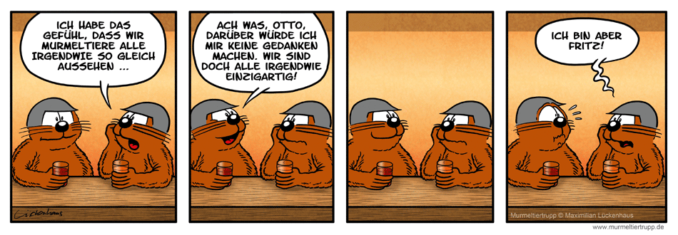 Murmeltiertrupp Comicstrip - individuell