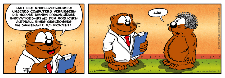 Murmeltiertrupp Comicstrip - innovativ