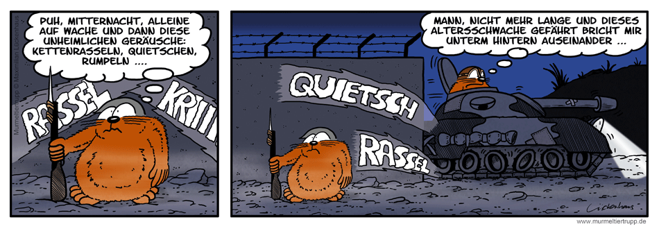 Murmeltiertrupp Comicstrip - Kettenrasseln