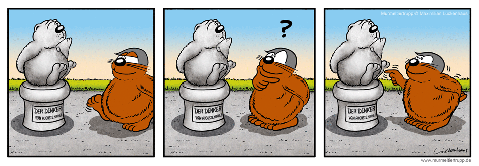 Murmeltiertrupp Comicstrip - kitzelig