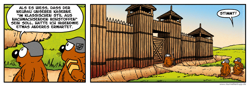 Murmeltiertrupp Comicstrip - klassisch