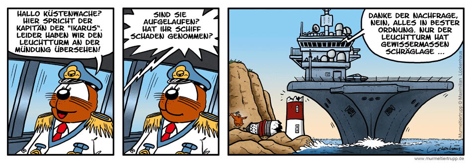 Murmeltiertrupp Comicstrip - Kollateralschaden