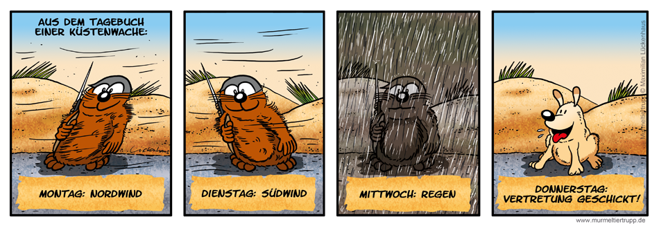 Murmeltiertrupp Comicstrip - Küstenwache