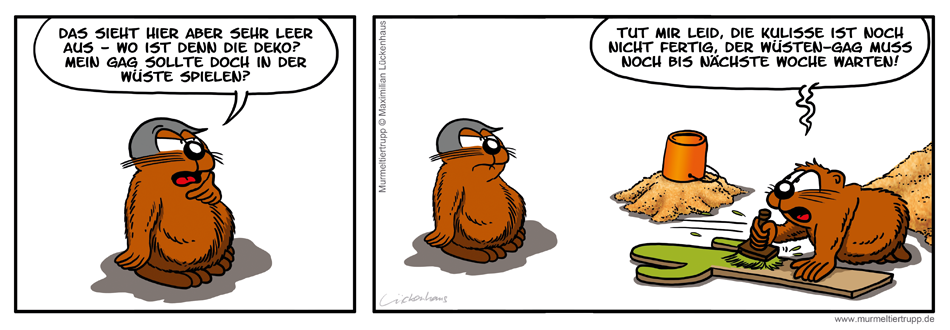 Murmeltiertrupp Comicstrip - Kulisse