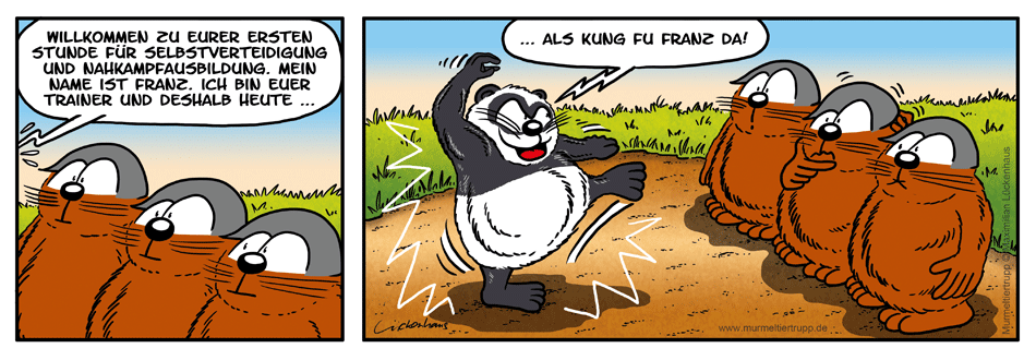Murmeltiertrupp Comicstrip - Kung Fu
