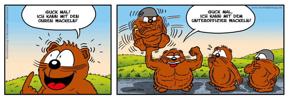 Murmeltiertrupp Comicstrip - Kunststücke
