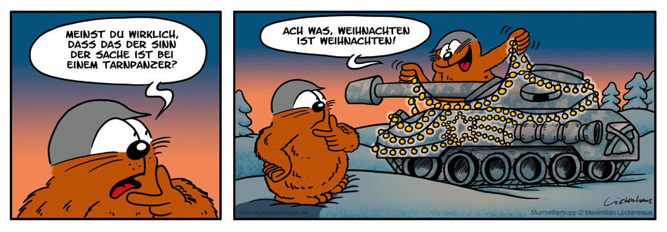 Murmeltiertrupp Comicstrip - Lichtermeer