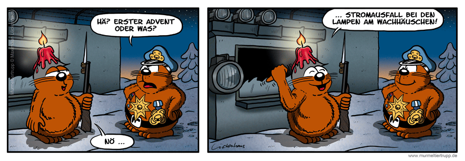 Murmeltiertrupp Comicstrip - Lichtlein
