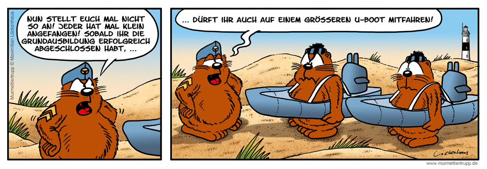 Murmeltiertrupp Comicstrip - Matrosenausbildung