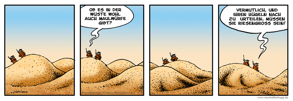 Murmeltiertrupp Comicstrip - Maulwurf