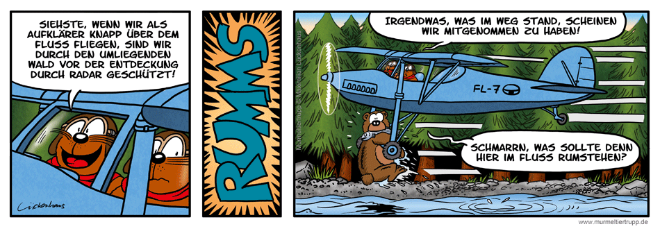 Murmeltiertrupp Comicstrip - Mitfluggelegenheit