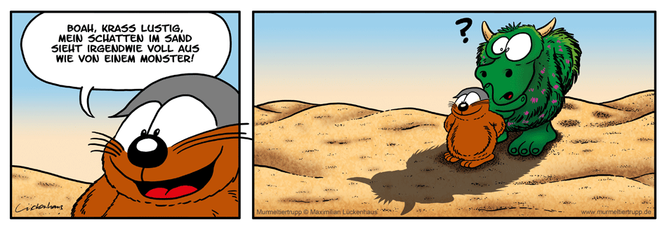 Murmeltiertrupp Comicstrip - monströs
