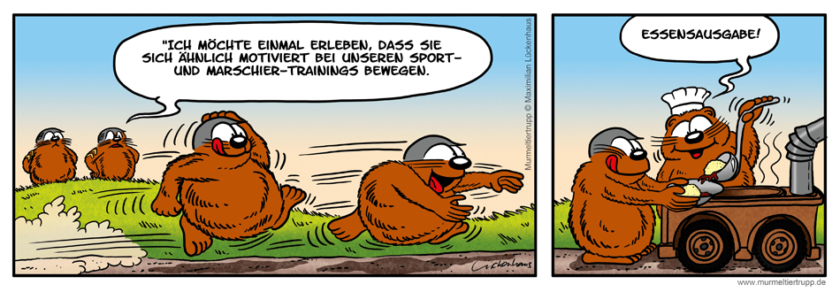 Murmeltiertrupp Comicstrip - Motivation
