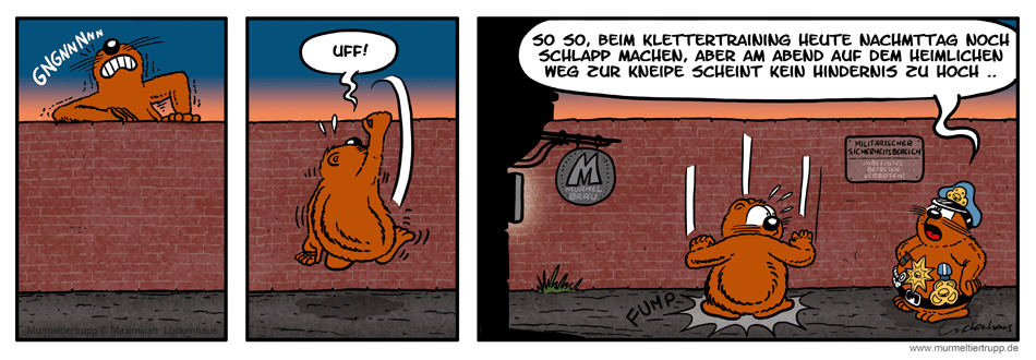 Murmeltiertrupp Comicstrip - Motivationsfrage