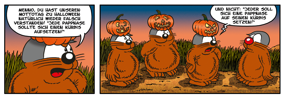 Murmeltiertrupp Comicstrip - Mottotag