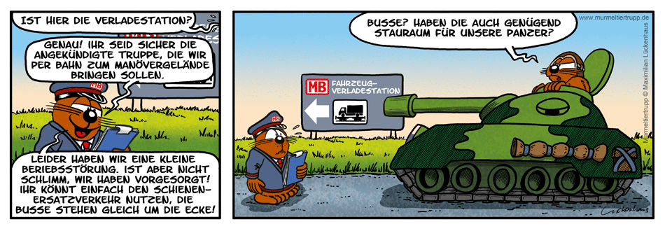 Murmeltiertrupp Comicstrip - Murmelbahn