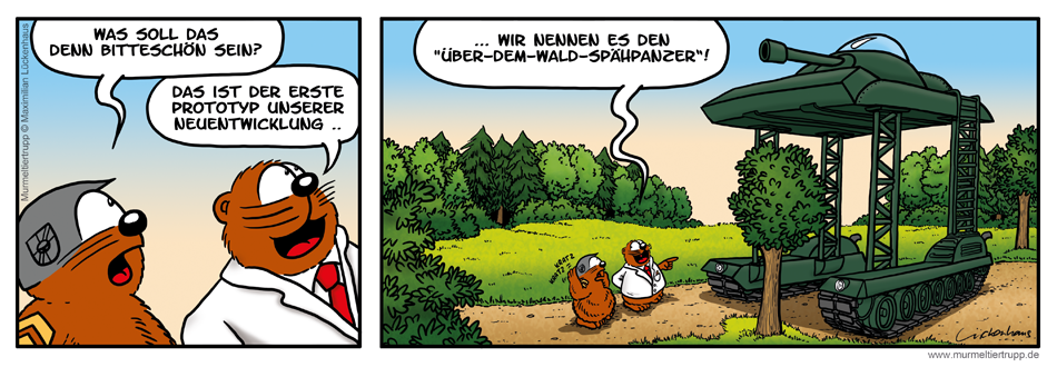 Murmeltiertrupp Comicstrip - Neuentwicklung