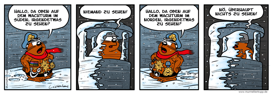 Murmeltiertrupp Comicstrip - Nordwind