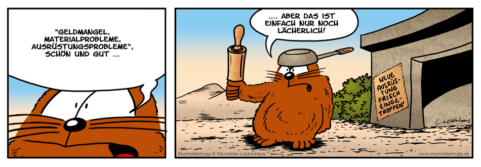 Murmeltiertrupp Comicstrip - Nudelholz