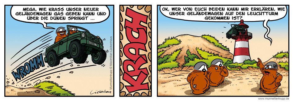 Murmeltiertrupp Comicstrip - Offroad